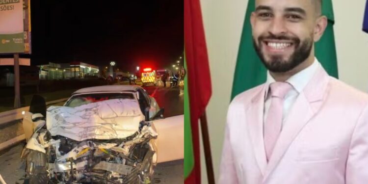Vice-prefeito de Lages bateu BMW em caminhão ao tentar fugir de prisão em SC, diz Gaeco